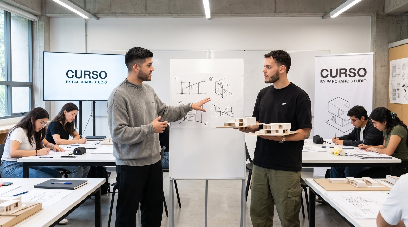 Sesión del curso Parcharq Studio